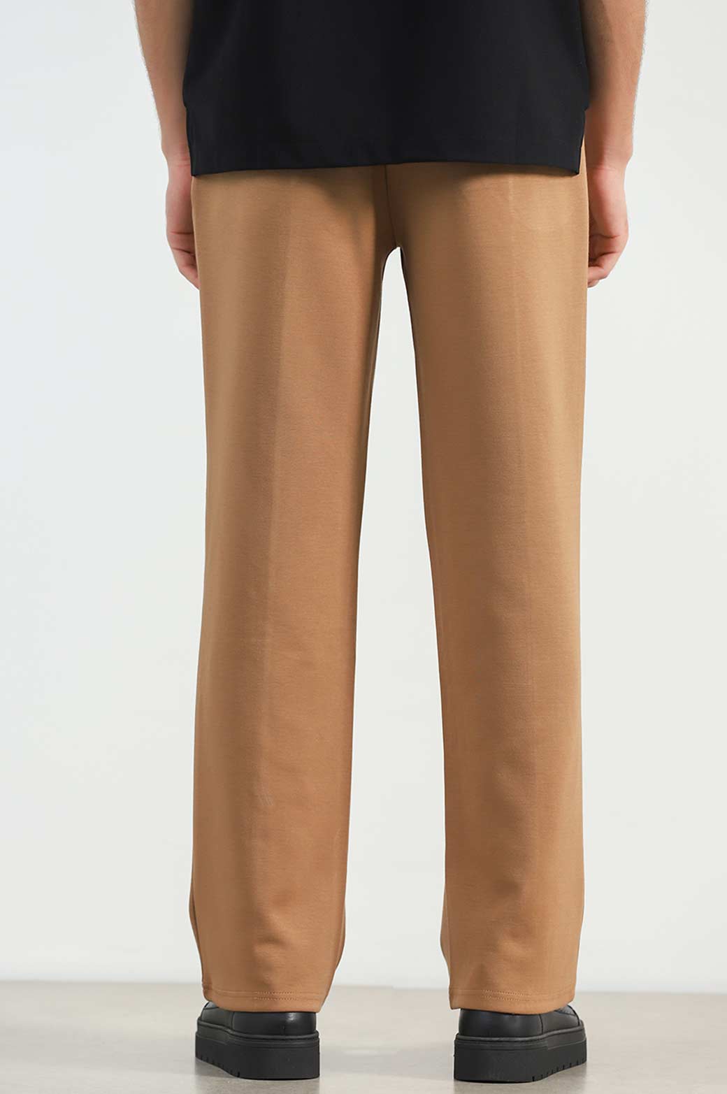 STRAIGHT KNITTED PANTS