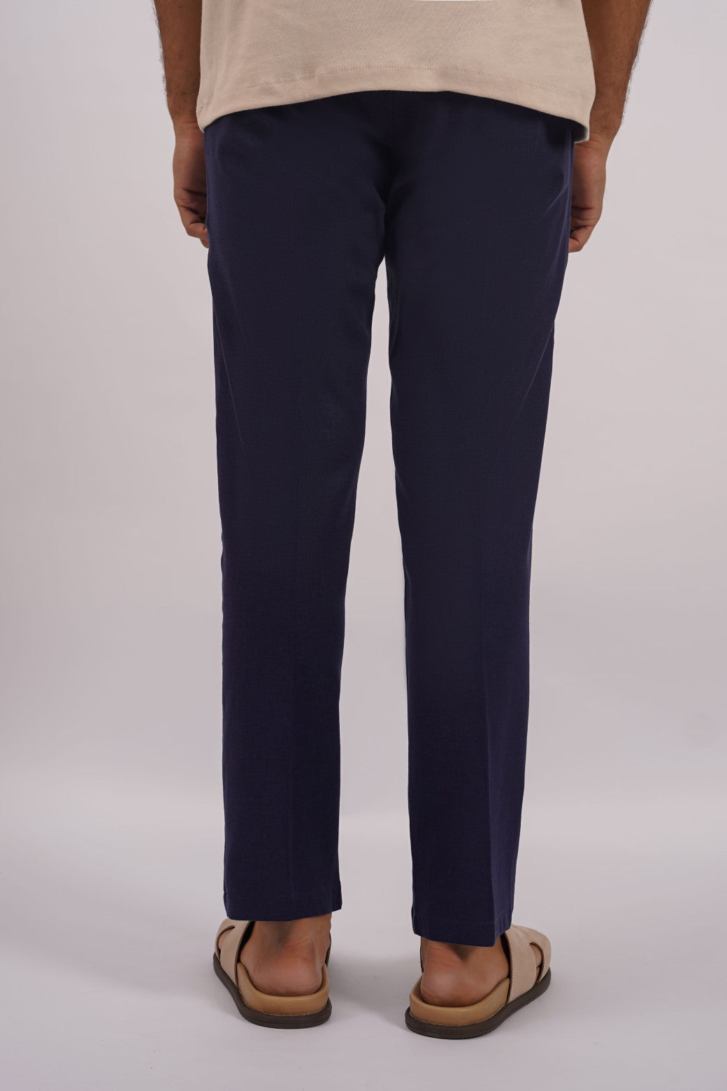 LINEN TAPERED PANTS