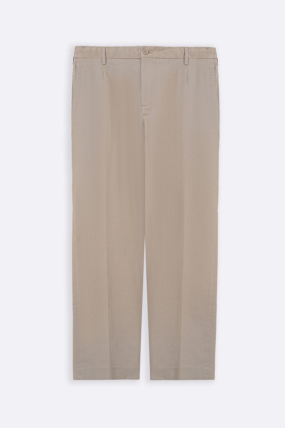 PLEATED COTTON TROUSERS