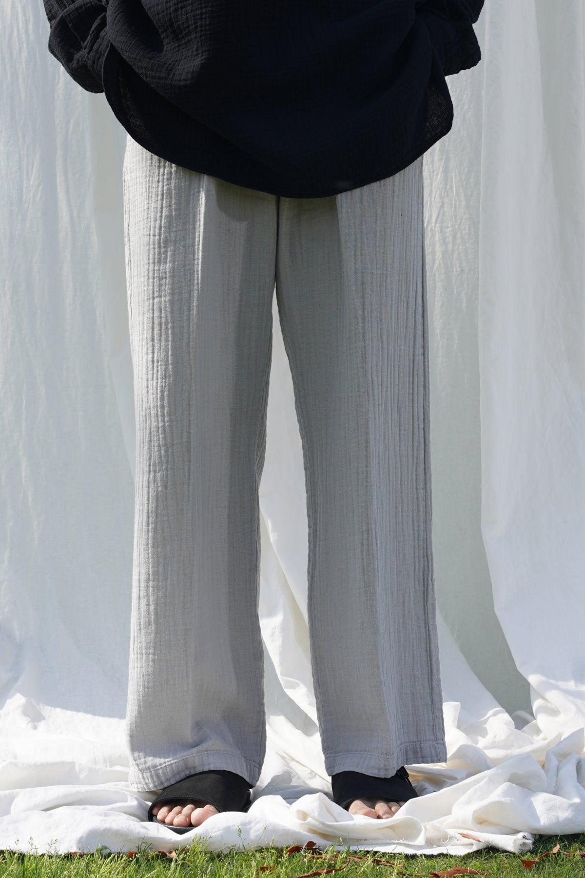 RELAXED MUSLIN TROUSERS