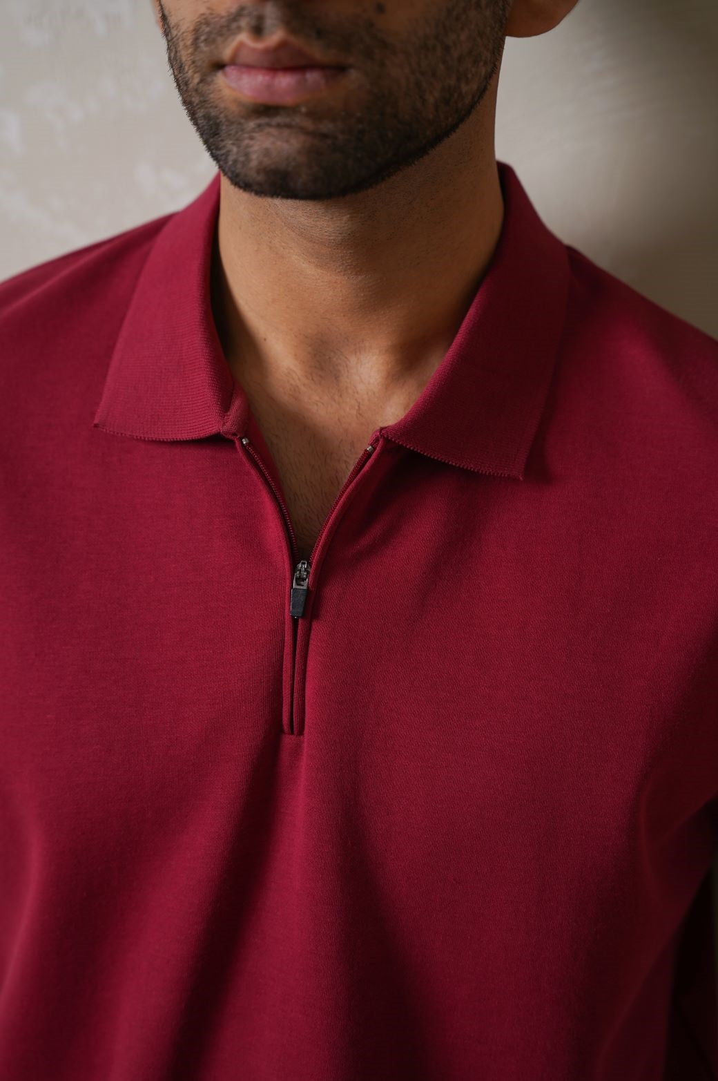 QUARTER ZIP POLO