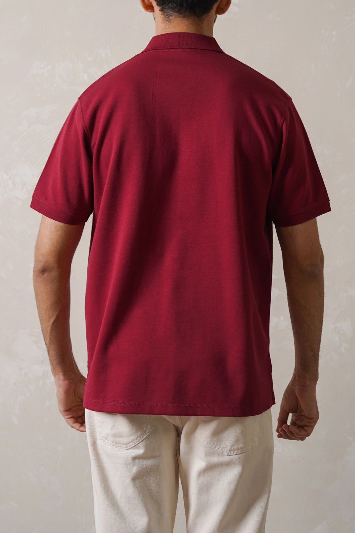 QUARTER ZIP POLO