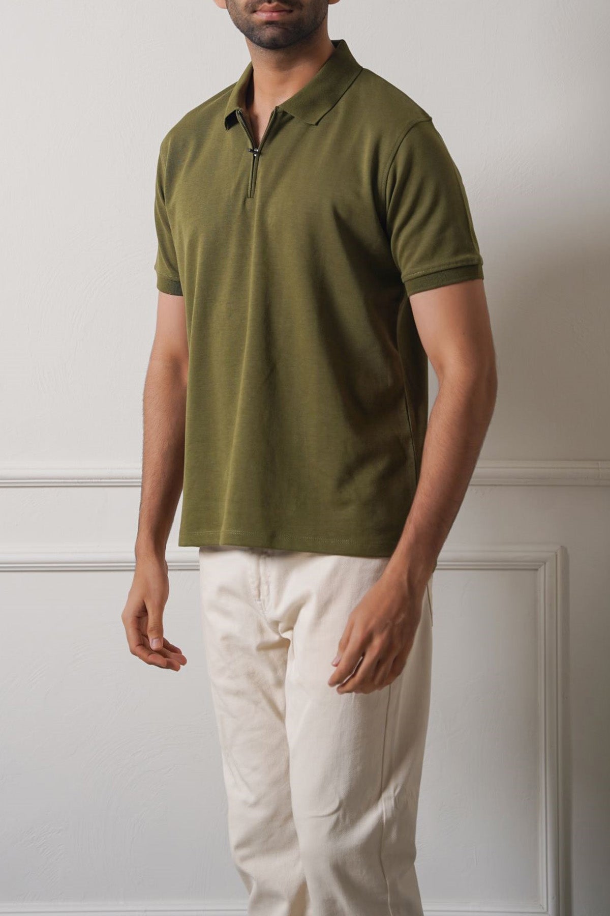 QUARTER ZIP POLO