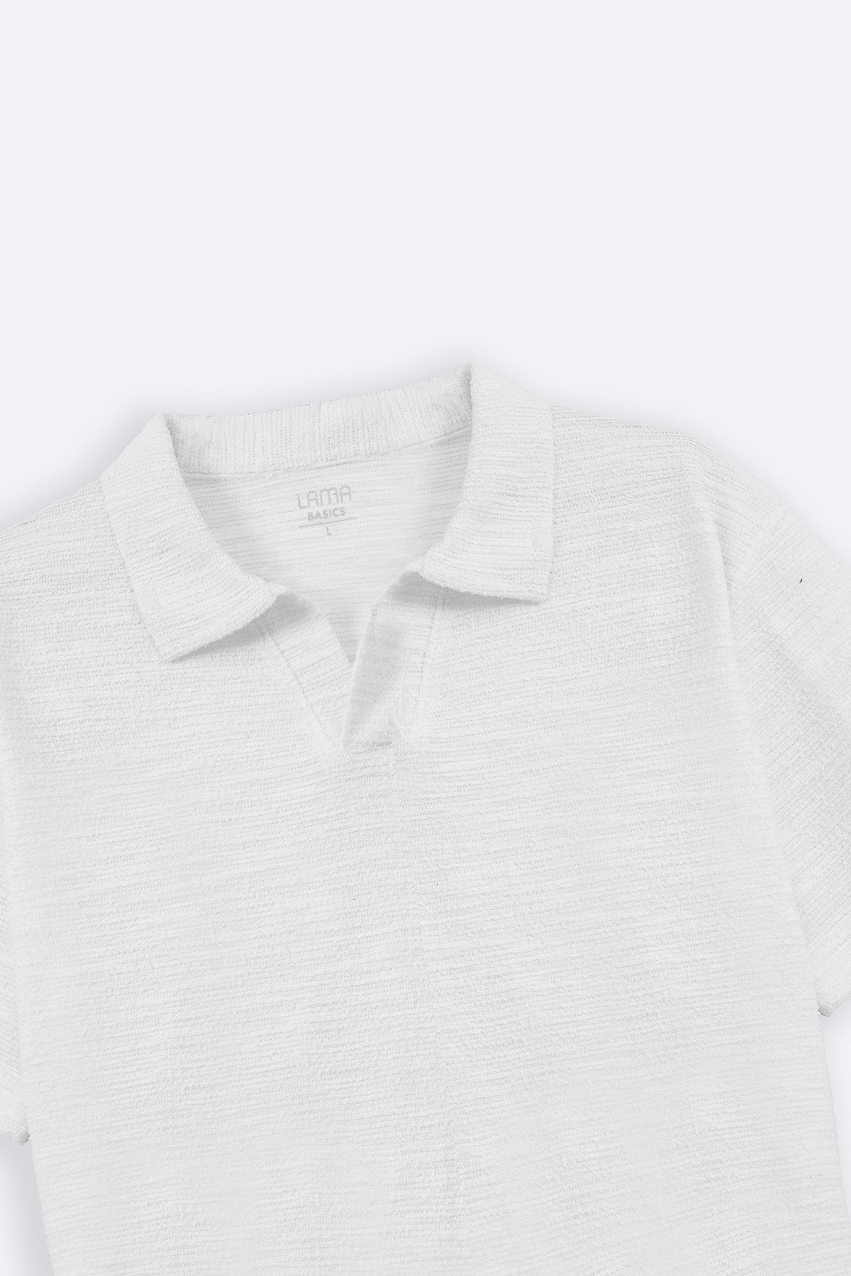BOUCLE-KNIT POLO