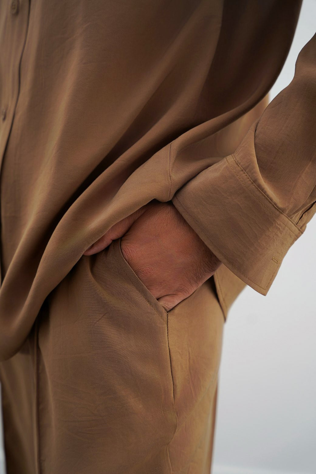 STONEWASH PLEATED TROUSERS