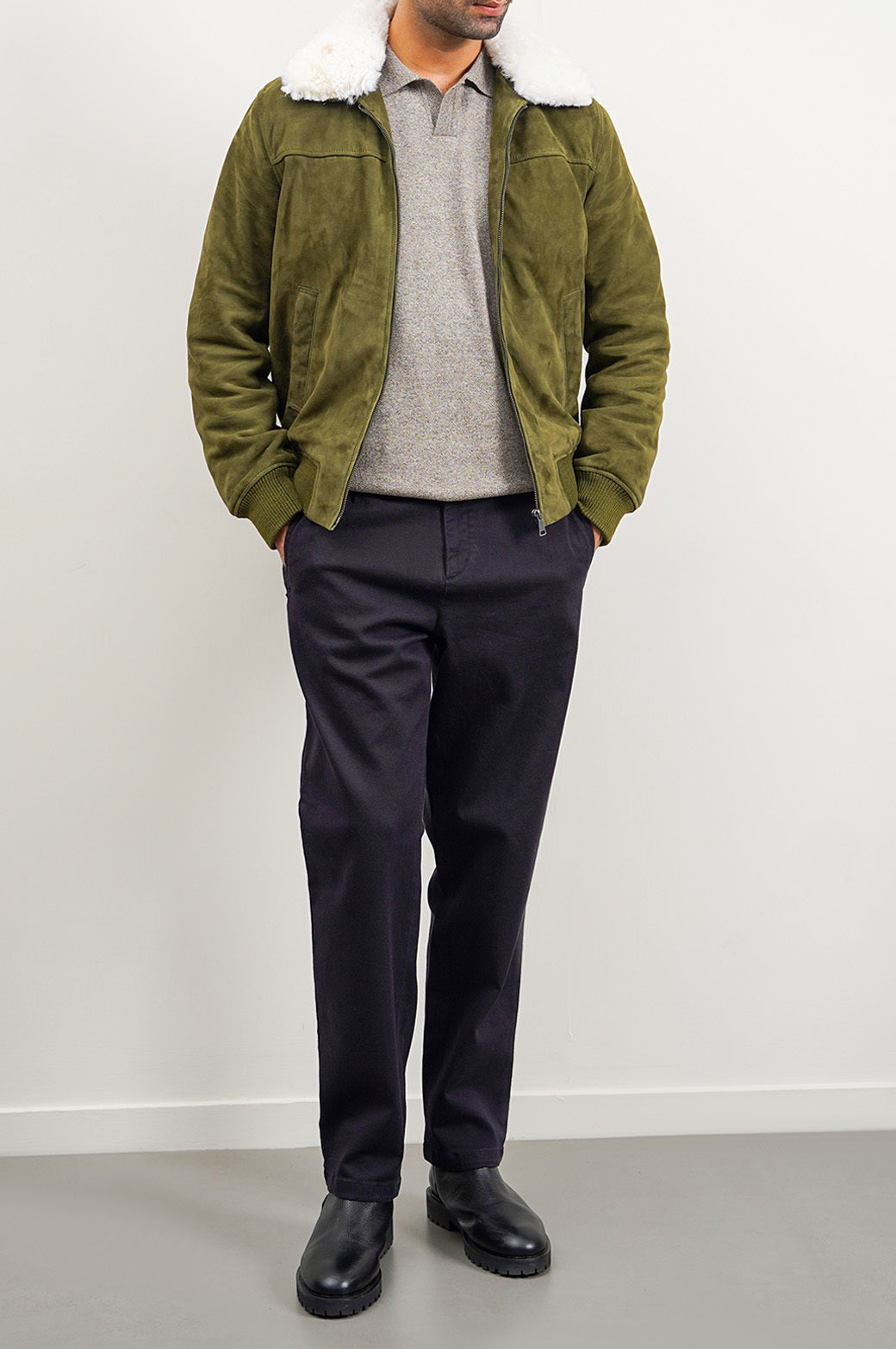 STRAIGHT TWILL PANTS