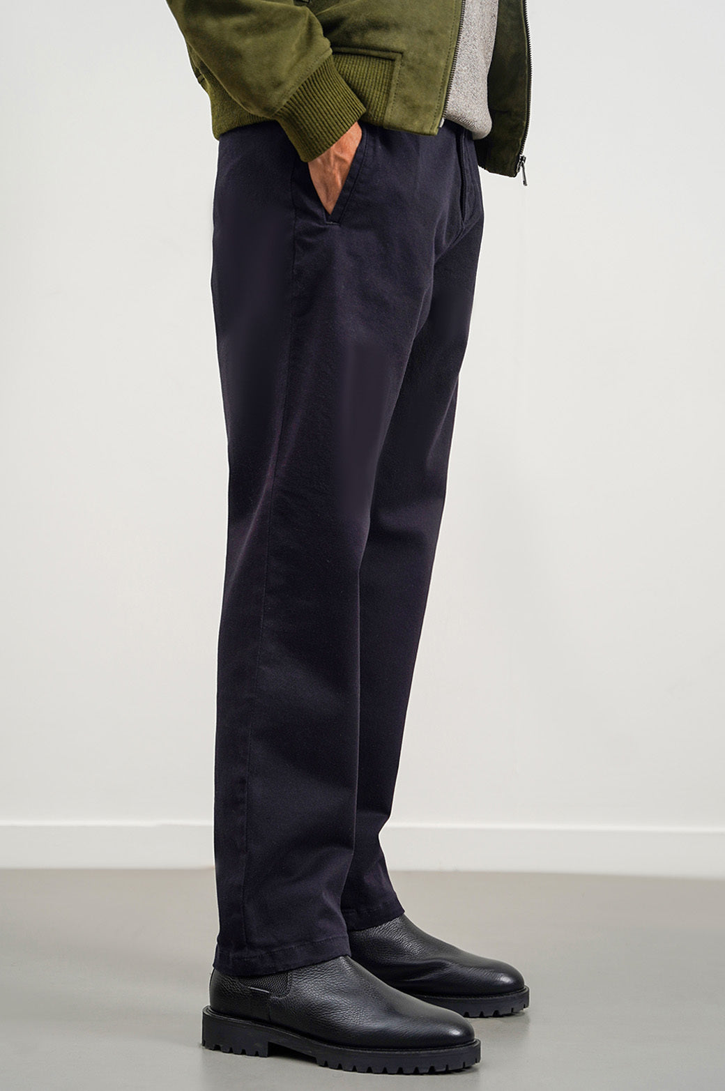 STRAIGHT TWILL PANTS