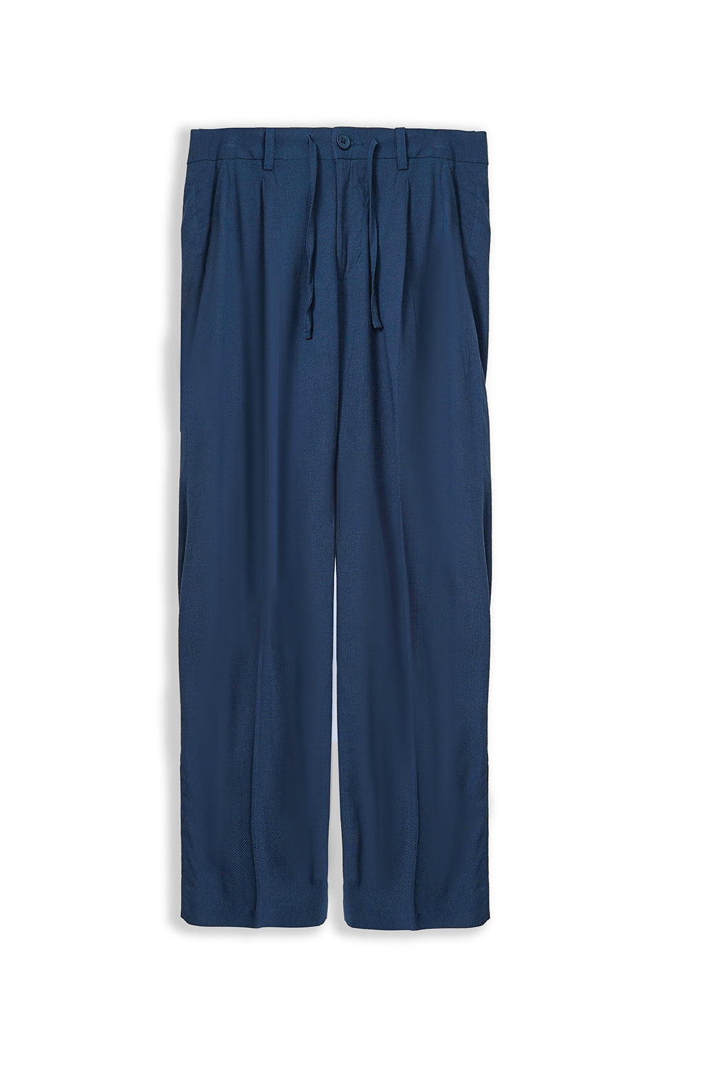 LINEN PLEATED TROUSERS