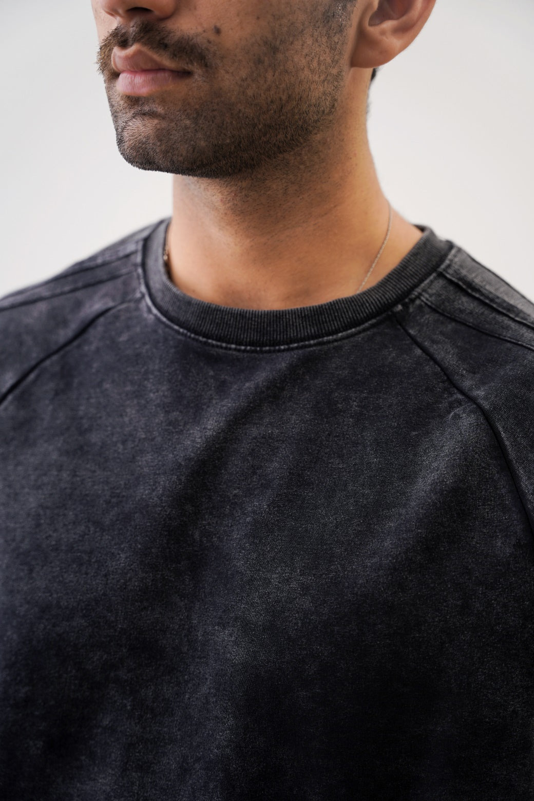 RANGLAN ACID WASHED TEE