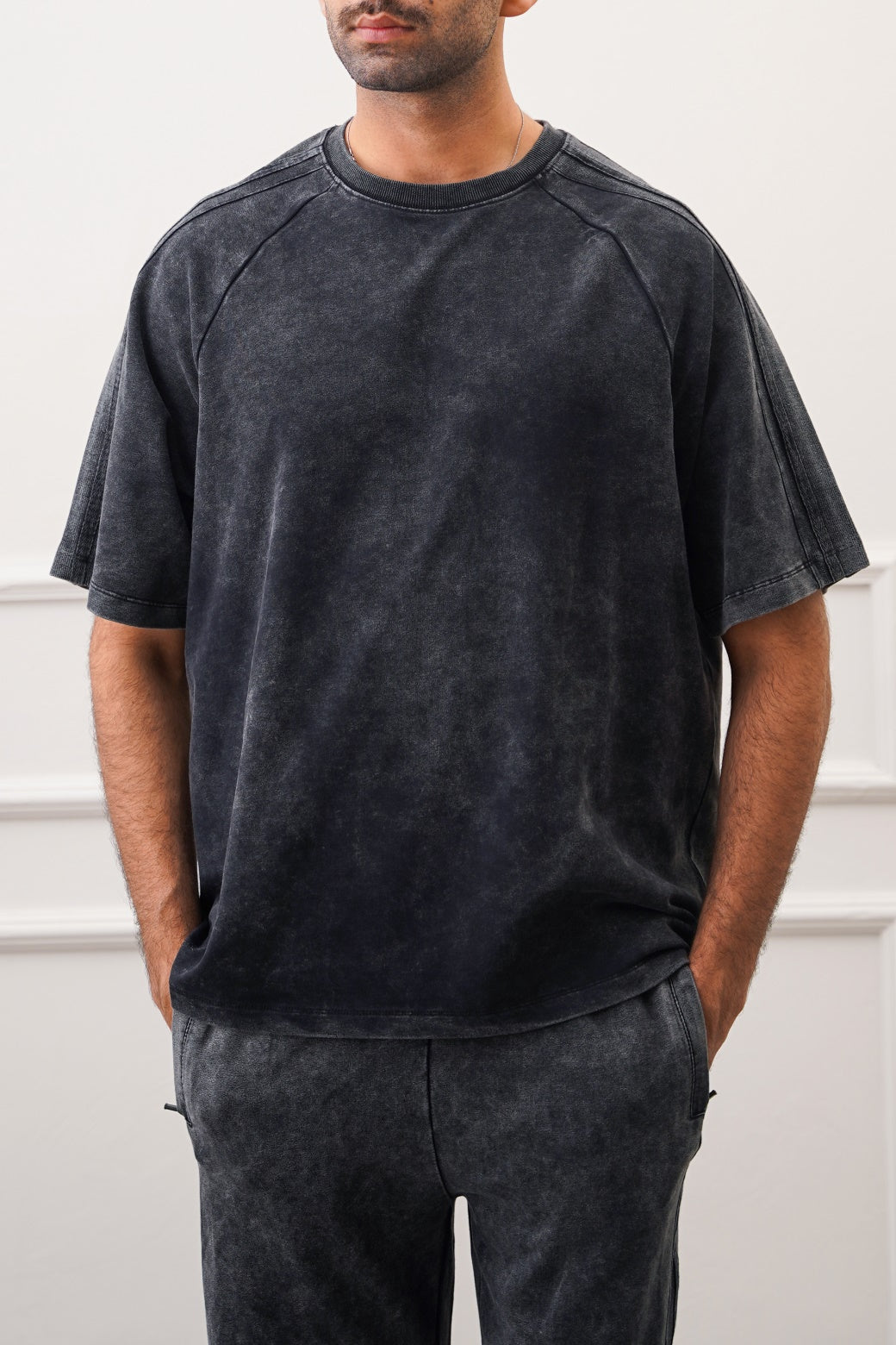 RANGLAN ACID WASHED TEE