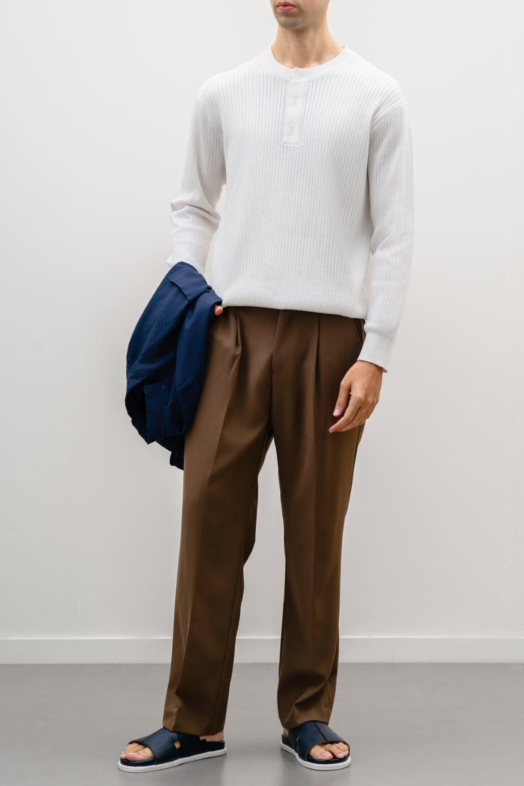 RIBBED HENLEY