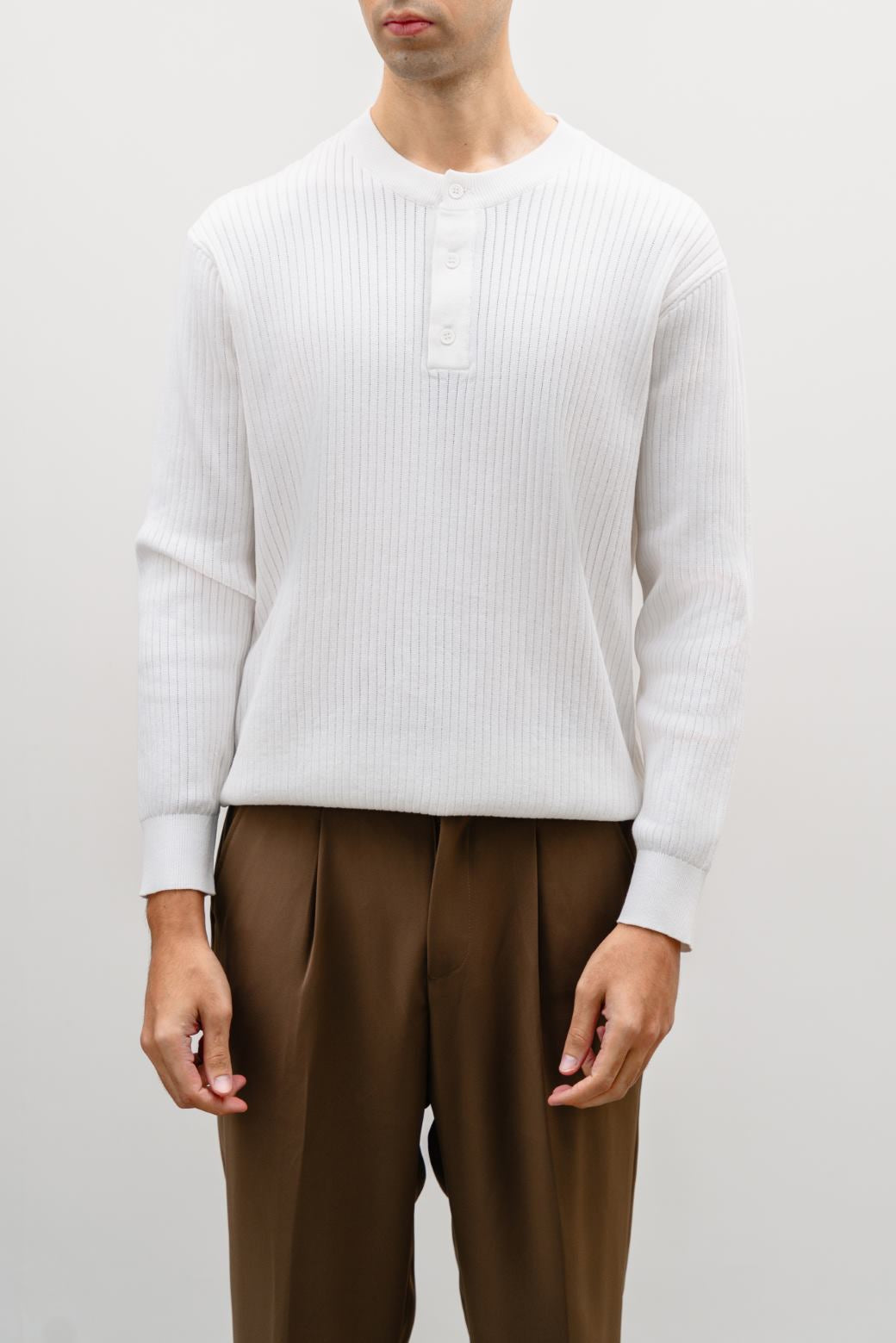 RIBBED HENLEY