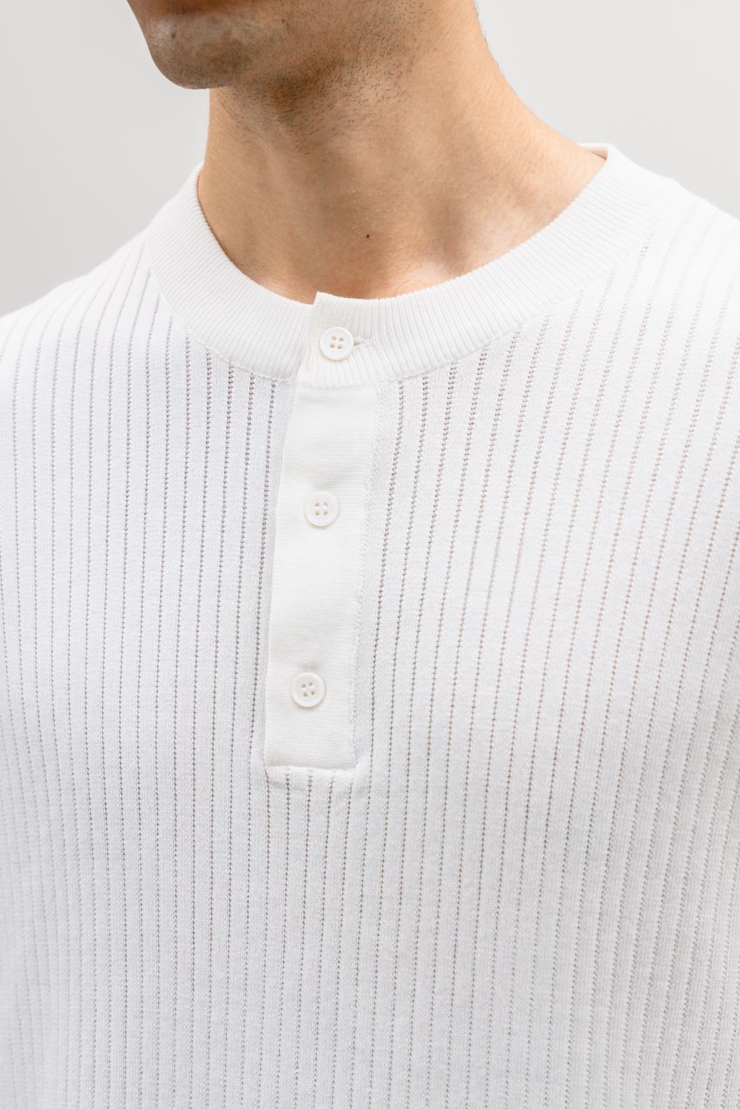 RIBBED HENLEY