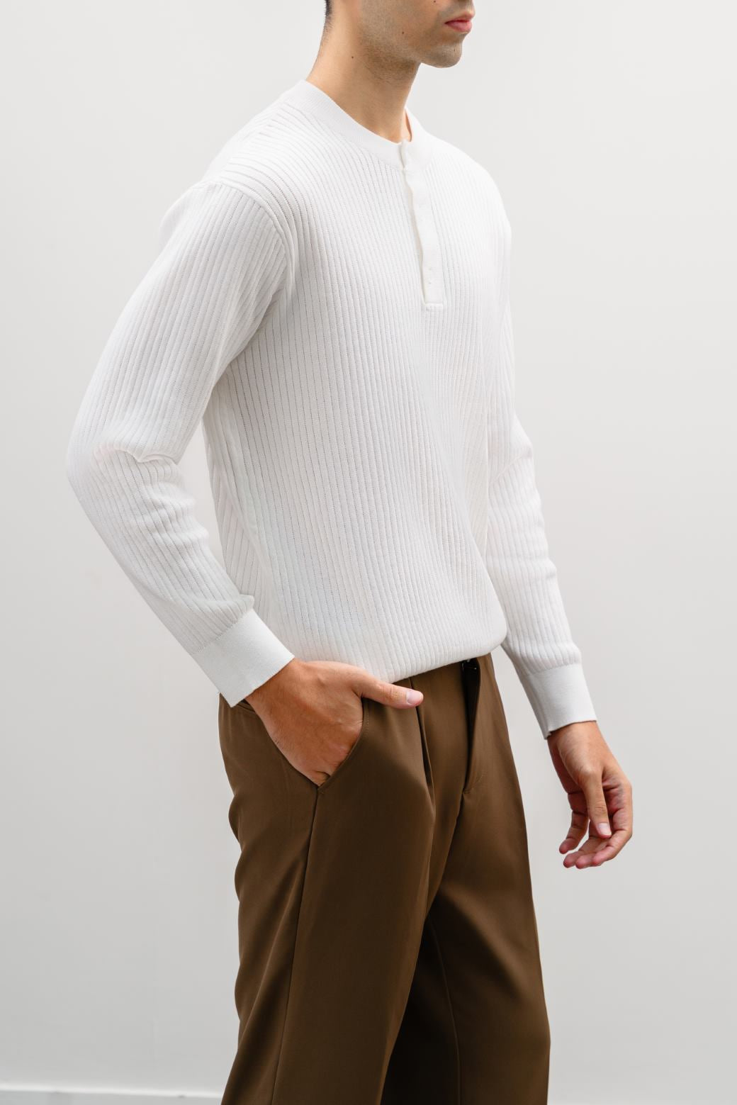 RIBBED HENLEY