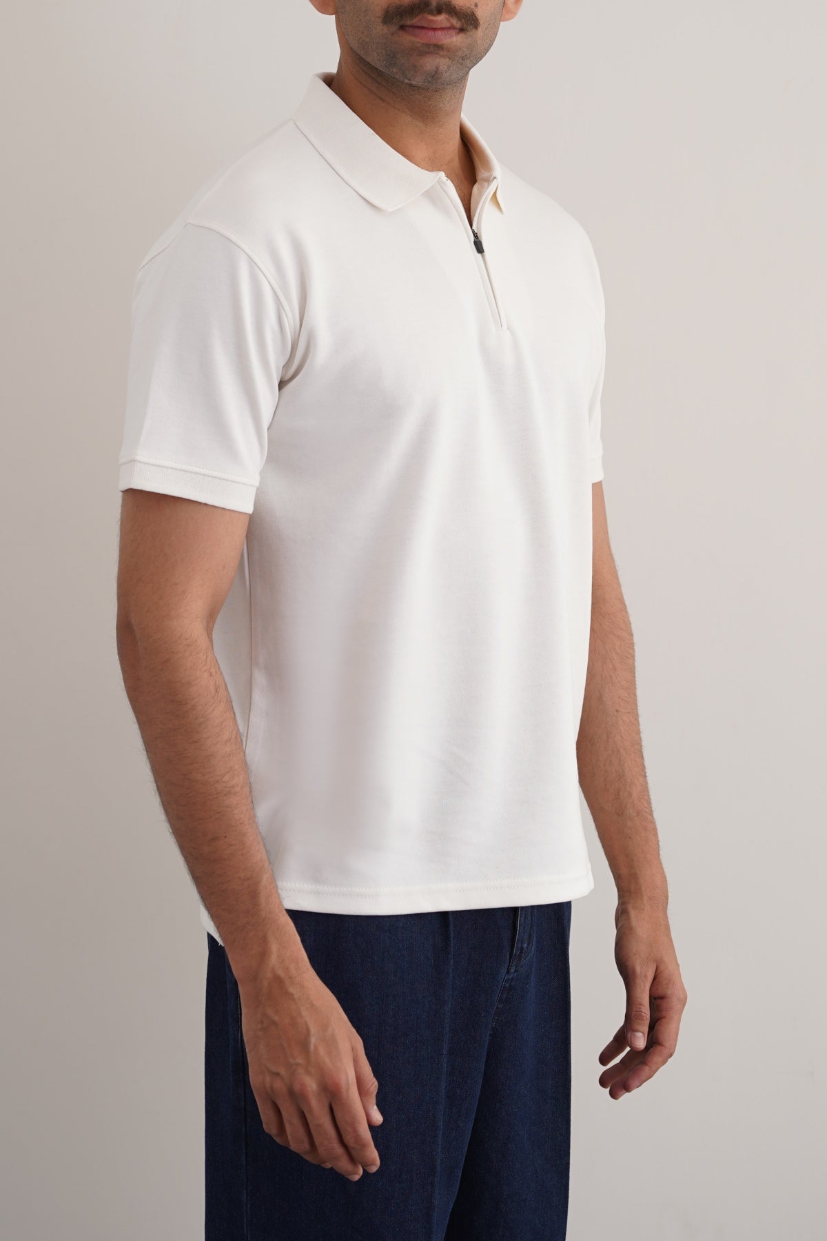 QUARTER ZIP POLO