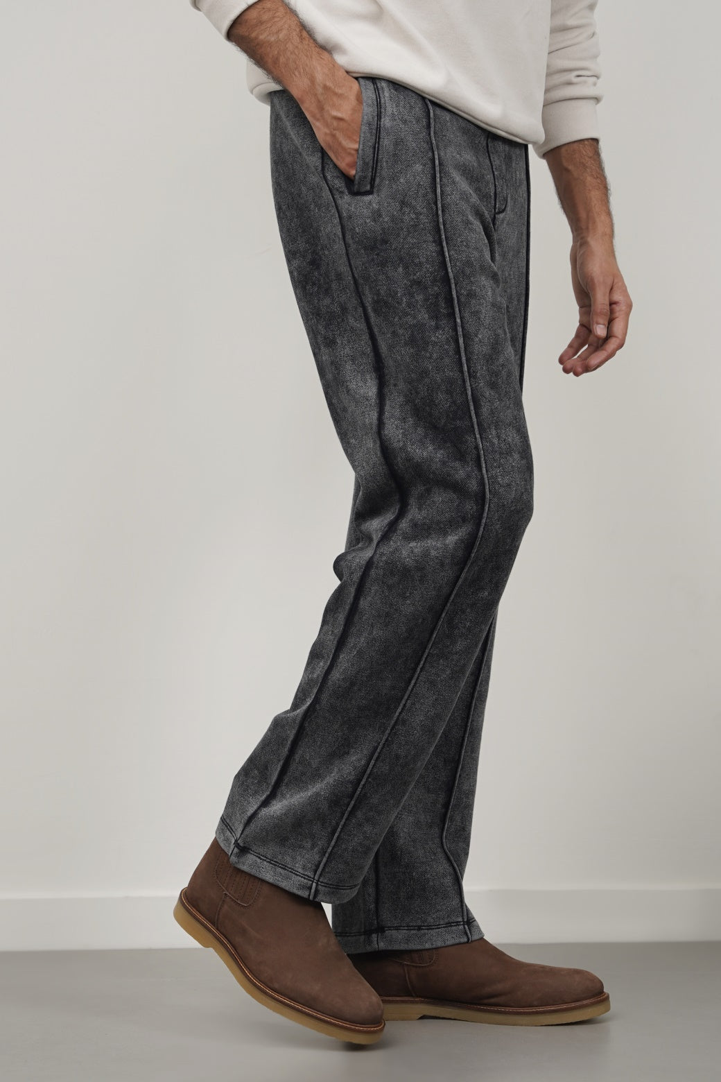SOFT COTTON FLEECE PANTS